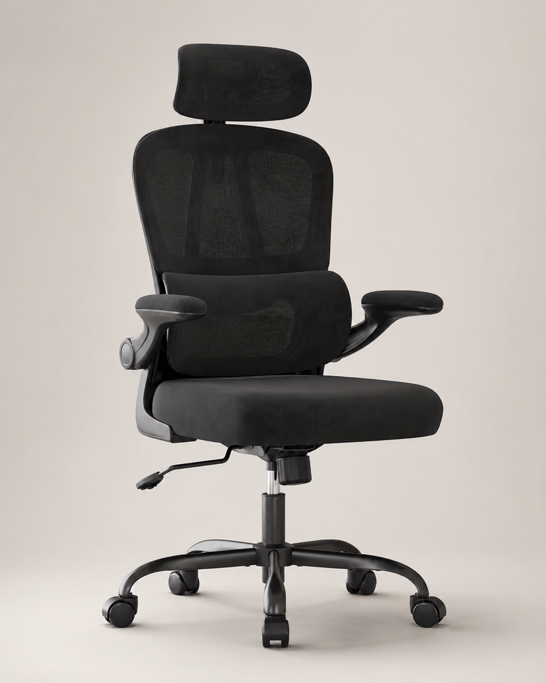 Ergonomic Mesh Office Chair with Headrest &amp; Lumbar Support