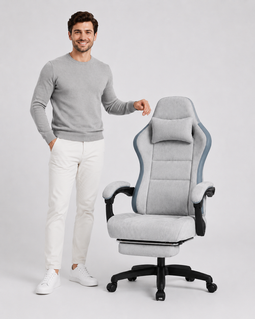 Ergonomic Gaming Office Chair with Padded Headrest