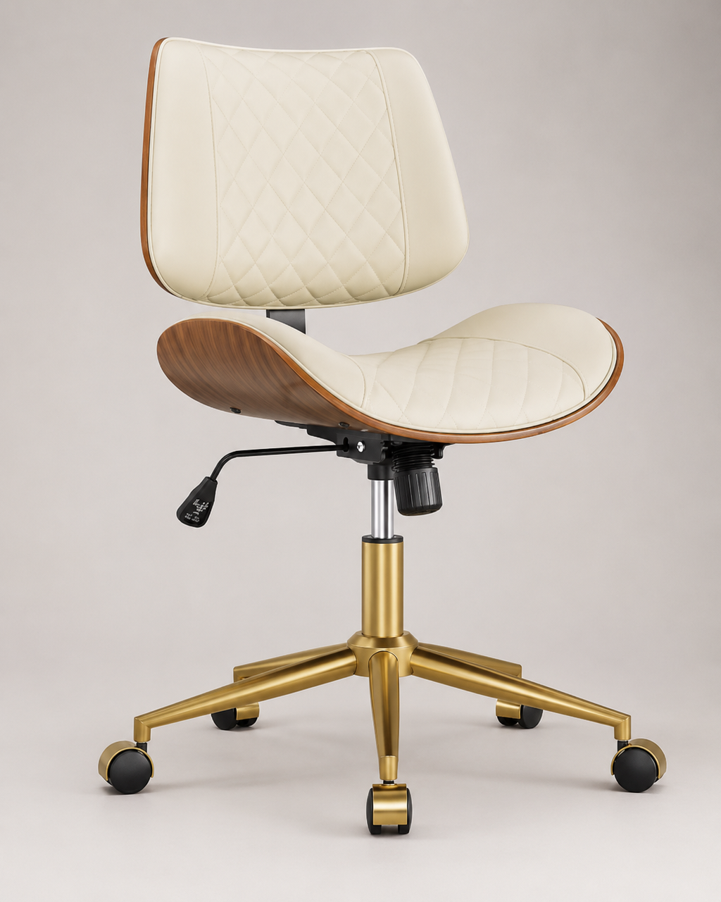 Quilted Ivory Executive Swivel Chair