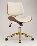 Quilted Ivory Executive Swivel Chair